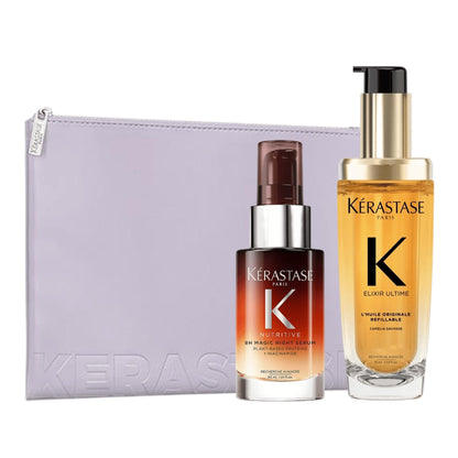 Kerastase Nutritive Intense Nourishing Hair Set with Purple Pouch