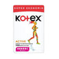 Kotex Active Uzun: Long Length Feminine Hygiene Pads for Active Women - Ultimate Leak Protection, Comfort & Flexibility (16 Count)