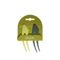 Janeke Small Hair Clips in Lime for Secure Hold Set of 2