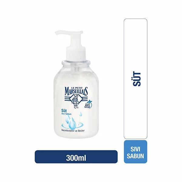 Le Petit Marseillais Moisturizing Liquid Hand Soap with Milky Scent - 300ml Gentle & Creamy Hand Soap for Soft Hands