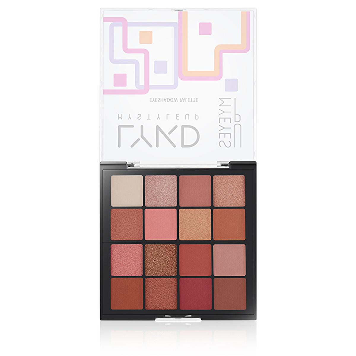 LYKD 16 Color Eyeshadow Palette - Flirty Babe: High Pigment, Blendable, Matte & Shimmer Finishes for Stunning Eye Makeup Looks
