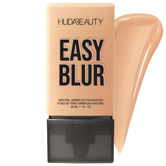 Huda Beauty Easy Blur Natural Airbrush Foundation with Niacinamide - Non-Comedogenic, Vegan, Cruelty-Free Makeup