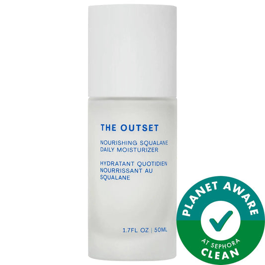The Outset Nourishing Squalane Daily Moisturizer: Hydrating, Vegan, Cruelty-Free - Dry & Sensitive Skin Face Cream