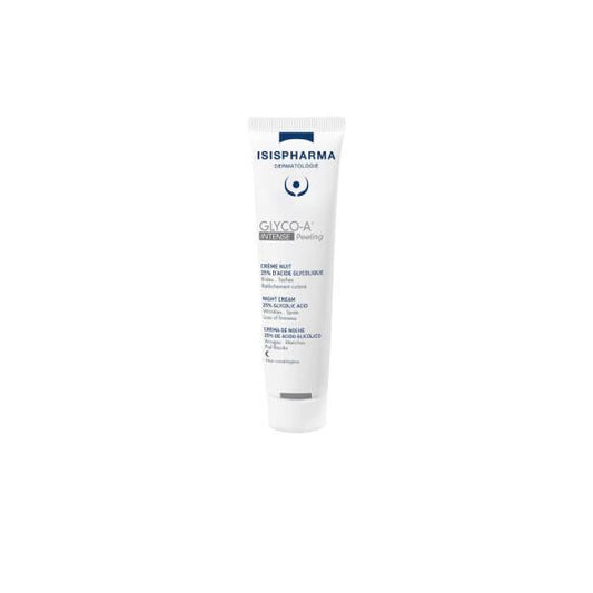 Isis Pharma Glyco-A 25% Glycolic Acid Anti-Aging Night Cream for Smoother Skin - 1.01 fl oz
