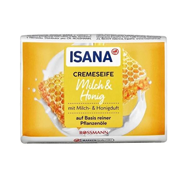 Isana Cream Soap Milk & Honey: Moisturizing, Gentle Hand Cleanser - Microplastic-Free, Natural & Skin-Friendly for Soft, Hydrated Hands
