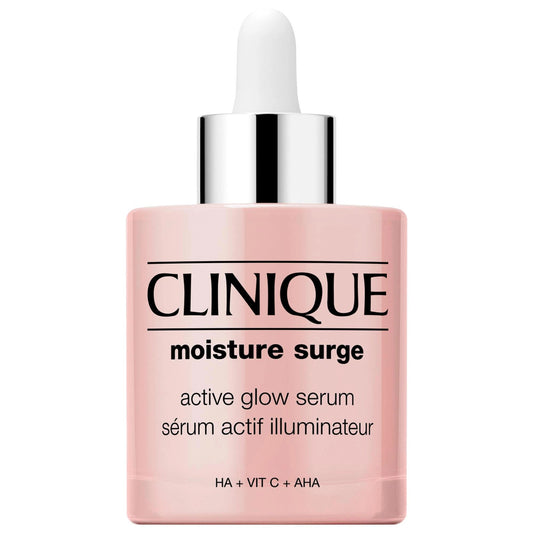 CLINIQUE Moisture Surge Active Glow Serum - Hyaluronic Acid Hydrating Serum for Dry Skin, Dermatologist-Tested, Fragrance-Free