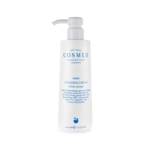 Cosmed Atopia Gentle Cleansing Cream for Dry & Sensitive Skin - Moisturizing, Baby-Friendly, 13.53 fl oz