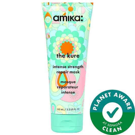 Amika The Kure Intense Repair Hair Mask: Strengthens, Hydrates & Repairs Dry, Damaged Hair Ð Vegan, Cruelty-Free & Color Safe Treatment