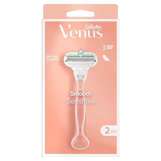 Gillette Women's Electric Razor - Venus Smooth Sensitive Shaving Kit for Sensitive Skin