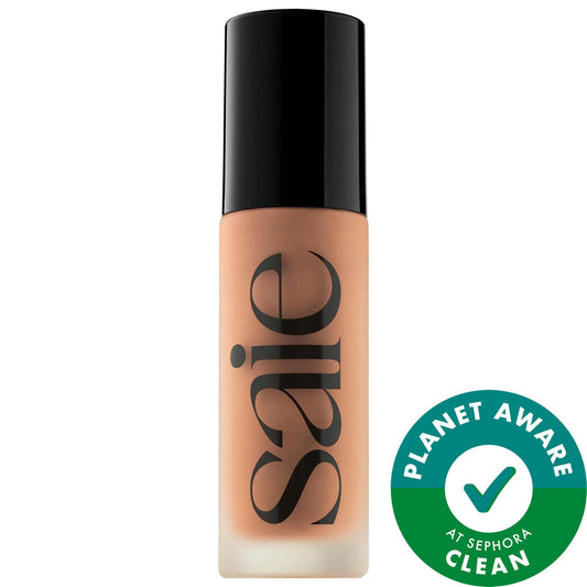Glowy Super Skin Tint Foundation - Vegan, Hydrating, Medium Coverage with Hyaluronic Acid & Rice Bran Peptides