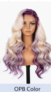 Brown Highlight 24' Transparent Luxurious Glueless HD Lace Frontal Body Wave Wig Closure Human Hair