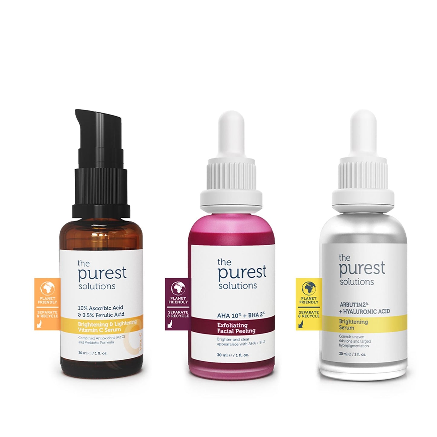 The Purest Solutions Revitalizing Skin Care Set for Hyperpigmentation Treatment and Skin Tone Evening
