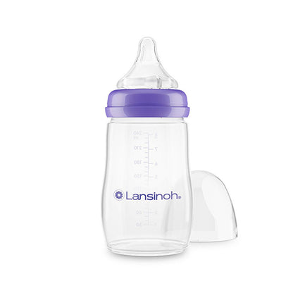 Lansinoh PP Biberon 240 ml Baby Bottle - Anti-Colic, BPA Free, Natural Feeding for Infants