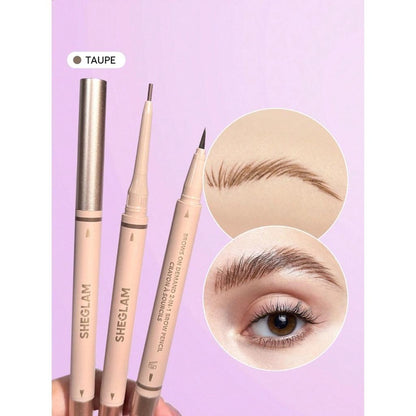 Sheglam On Demand 2-in-1 Brow Pencil for Defined Brows Taupe 03