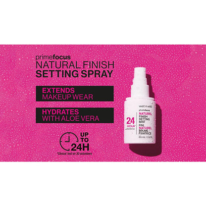 Wet n Wild Photo Focus Natural Finish Setting Mist - Long-Lasting Makeup Setting Spray for Natural Look