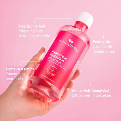 Herbaderm Hyaluronic Micellar Water for Hydrated Skin 500 ml
