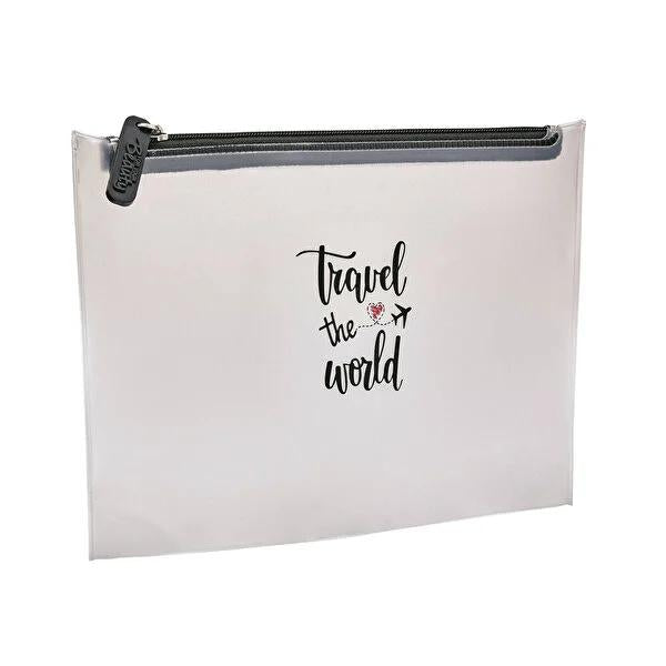 For Your Beauty Travel Toiletry Bag - TSA Approved Carry On, BPA-Free, Clear Organizer for Flight Essentials
