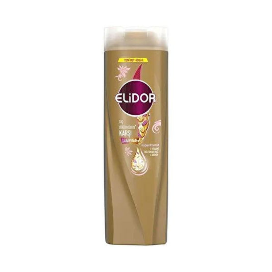 Elidor Anti-Hair Loss Shampoo with Superblend Formula - Strengthens Hair, Reduces Breakage & Nourishes Scalp - 13.53 fl oz