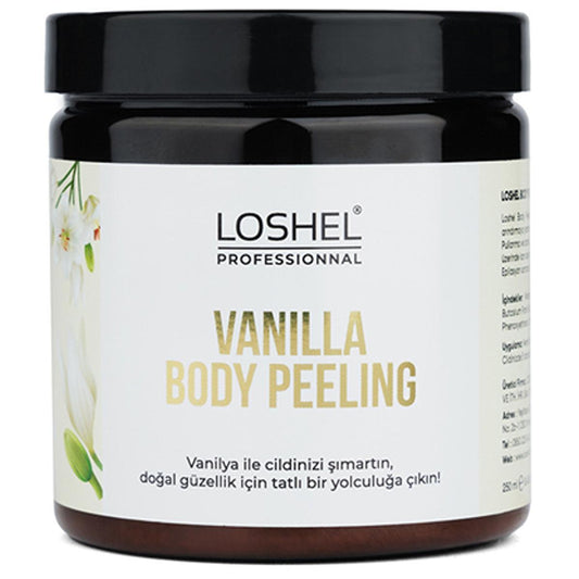 Loshel Vanilla Body Scrub & Peeling 250ml - Exfoliating & Moisturizing Body Care