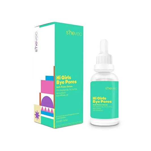 She Vec Hi Girls Anti-Acne Facial Serum: Blemish Treatment, Sebum Control, Skin Brightening, Pore Minimizing - 1.01 fl oz