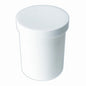 Plastic Ointment Jars with Molded White Caps (12 x 0.5 oz)