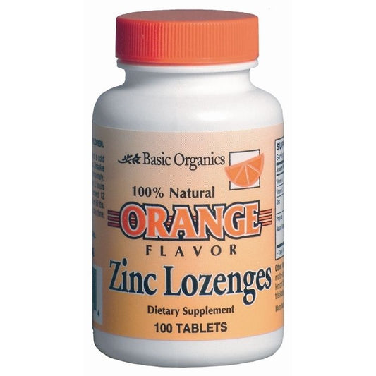 Basic Organics Brands Zinc Lozenges, 100 Ct