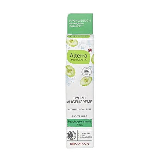 Alterra Grape & White Tea Eye Cream - Hydrating, Anti-Aging, Natural Formula for Sensitive Skin