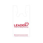 Leader Plastic T-Shirt Carryout Bags, 12" x 7" x 23", 1,000 Count Bulk Case