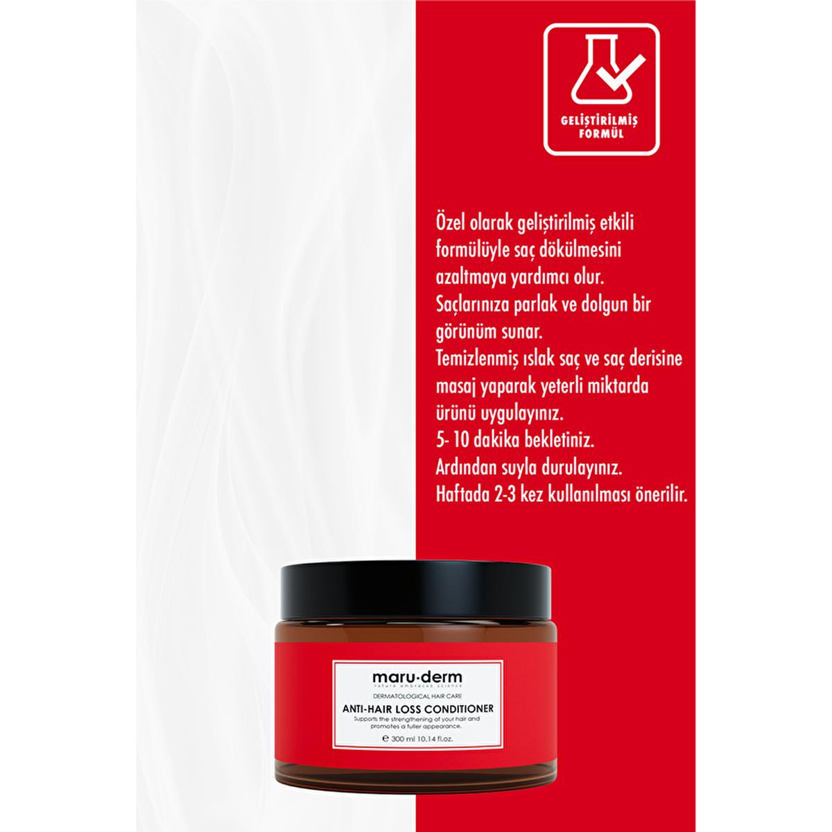 Maruderm Anti-Hair Loss Hair Cream 300ml - Nourishes & Stimulates Hair Growth, Enhances Shine & Strength
