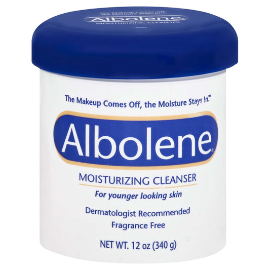 Albolene Moisturizing Cleanser Cream, Fragrance Free, 12 Oz