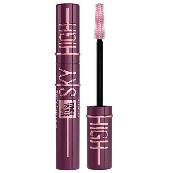Maybelline Lash Sensational Sky High Mascara - Burgundy Haze, Long-Lasting Volume & Length