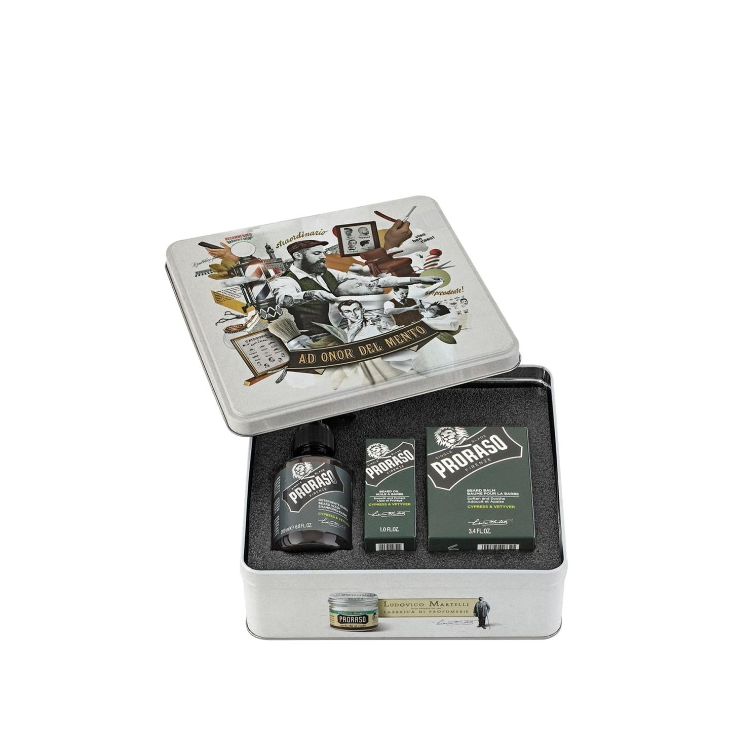 Proraso Beard Care Set - Cypress & Vetyver Scent for Men, Comprehensive Grooming Solution