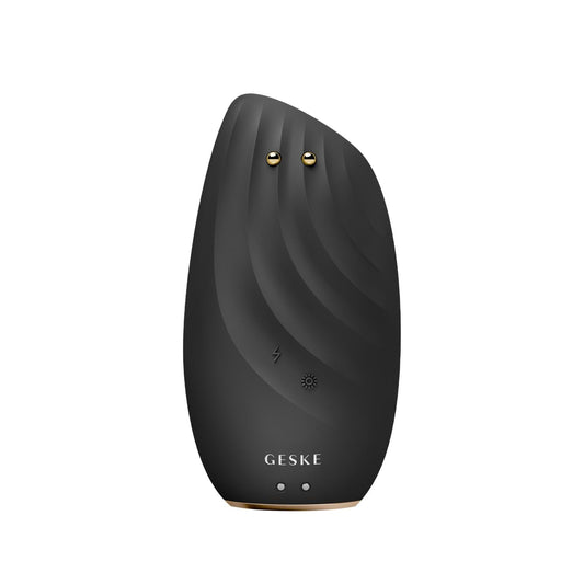 Geske Facial Cleansing and Skin Tightening Device - Sonic Thermo Facial Brush with Microcurrent Technology