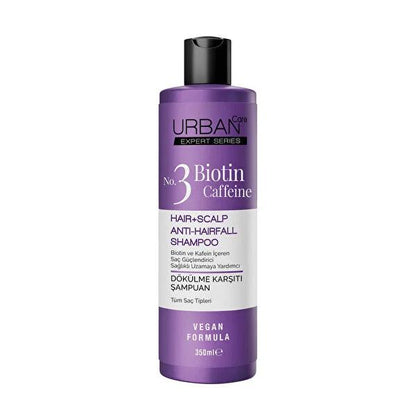 Urban Care Expert Series Biotin and Caffeine Shampoo - Nourishing, Sulfate-Free, 11.83 fl oz