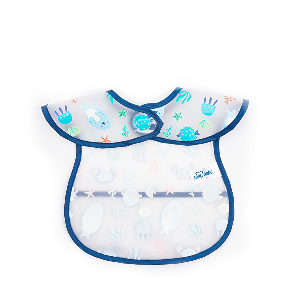 Sevi Bebe Baby Bib - Stain-Resistant, Easy-Clean, Practical Baby Feeding Accessories