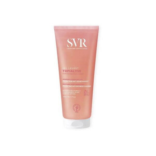 SVR Topialyse Gentle Cleansing Gel for Sensitive Skin - 6.76 fl oz, Paraben-Free, Omega Enriched for Babies, Kids, Adults