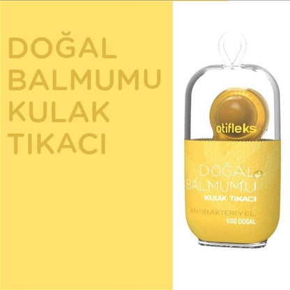 Otifleks Natural Beeswax Ear Plugs 4-Pack - Antibacterial, Eco-Friendly Ear Protection