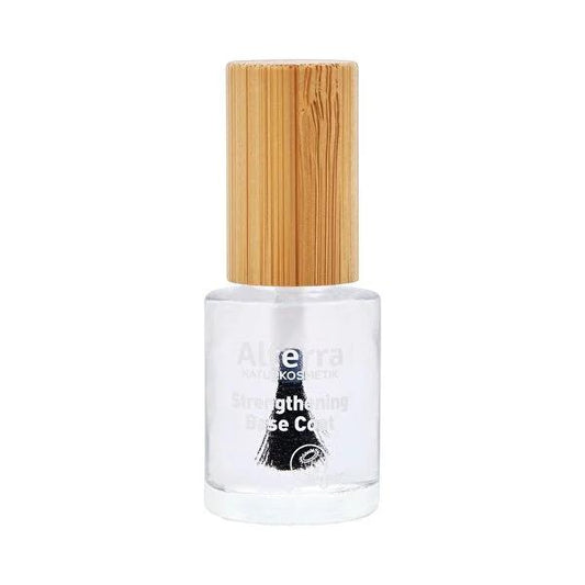 Alterra Organic Nail Strengthening Base Coat: Natural Nail Polish Protection with Goji Berry & Vitamin E for Breakage Prevention