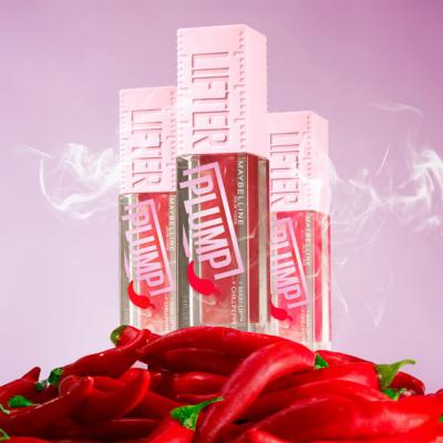 Maybelline Lifter Plump Lip Gloss - Non-Sticky, Long-Lasting Plumping Effect - 006 Hot Chili