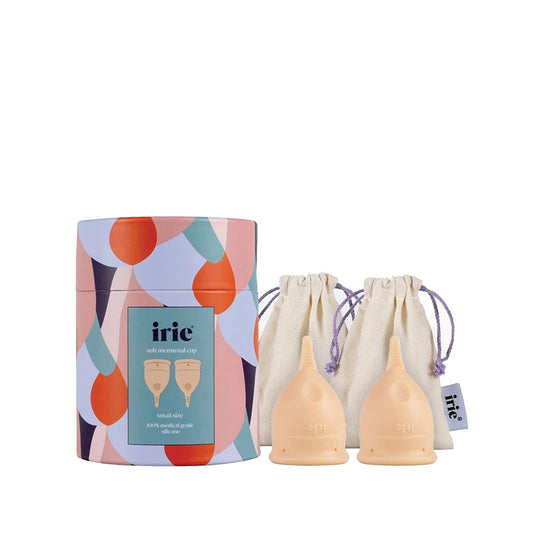 irie Nude Menstrual Cup Small 2 Pack - Eco-Friendly Reusable Menstruation Hygiene Solution for Women