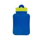 Fashy Silicone Hot Water Bottle - Soft & Portable Heat Therapy for Pain Relief, Blue