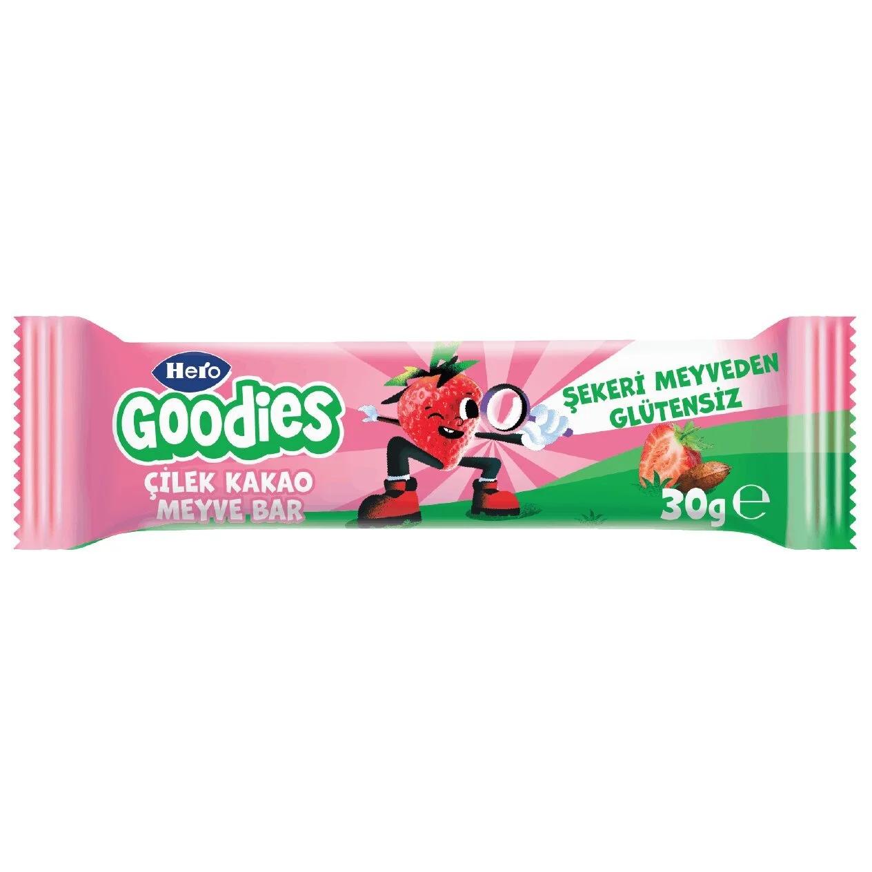 Hero Goodies Strawberry Cocoa Fruit Bar Healthy Snack 30g