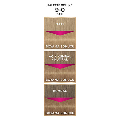 Palette Deluxe Hair Dye 9-0 Blonde - Long-Lasting Rich Color & Nourishment