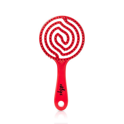 Eklips 3D Detangling Hair Brush Red for Smooth Styling