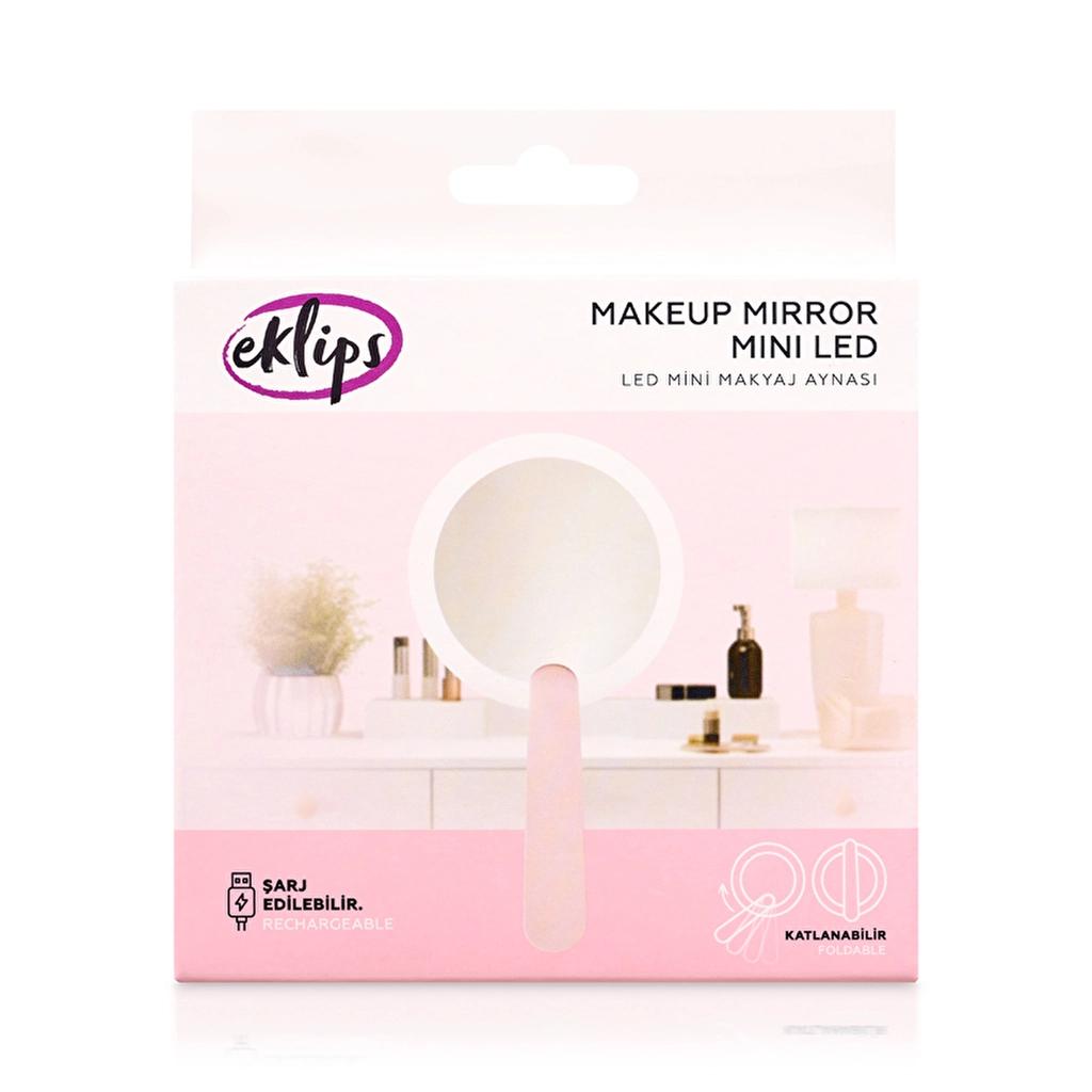 Eklips Mini LED Makeup Mirror Portable Travel Vanity in Pink