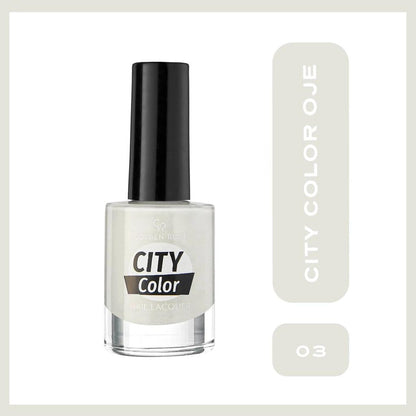Golden Rose City Color Nail Lacquer Shade 03 Glossy Finish