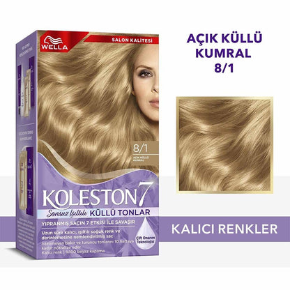 Wella Koleston Supreme Ash Blonde Hair Dye: Permanent Color, 100% Gray Coverage, Plus Revitalizing Oil Treatments