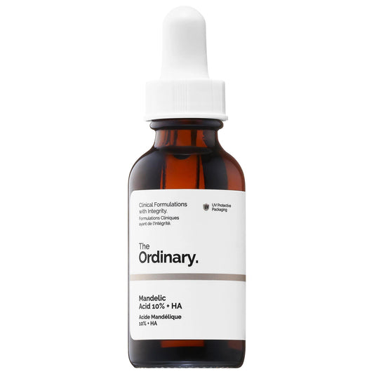 The Ordinary Mandelic Acid 10% + HA Serum - Gentle Exfoliation, Vegan & Cruelty-Free Skincare for Dull Skin, Acne, and Anti-Aging