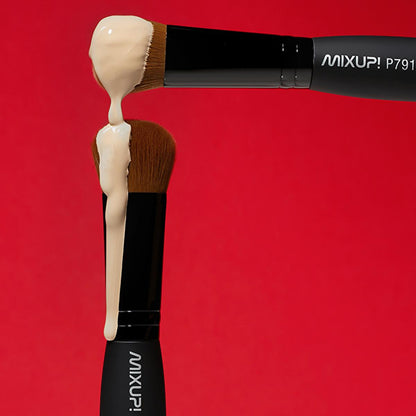 Mixup Vegan Cruelty-Free Foundation Makeup Brush for Liquid & Cream - Soft Touch & Natural Effect Bristles