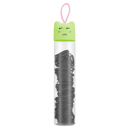 Eklips Black Tube Elastic Hair Ties Assorted Pack